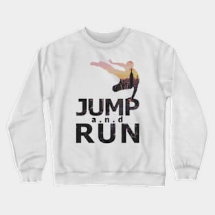 Jump and Run Cityscape Crewneck Sweatshirt